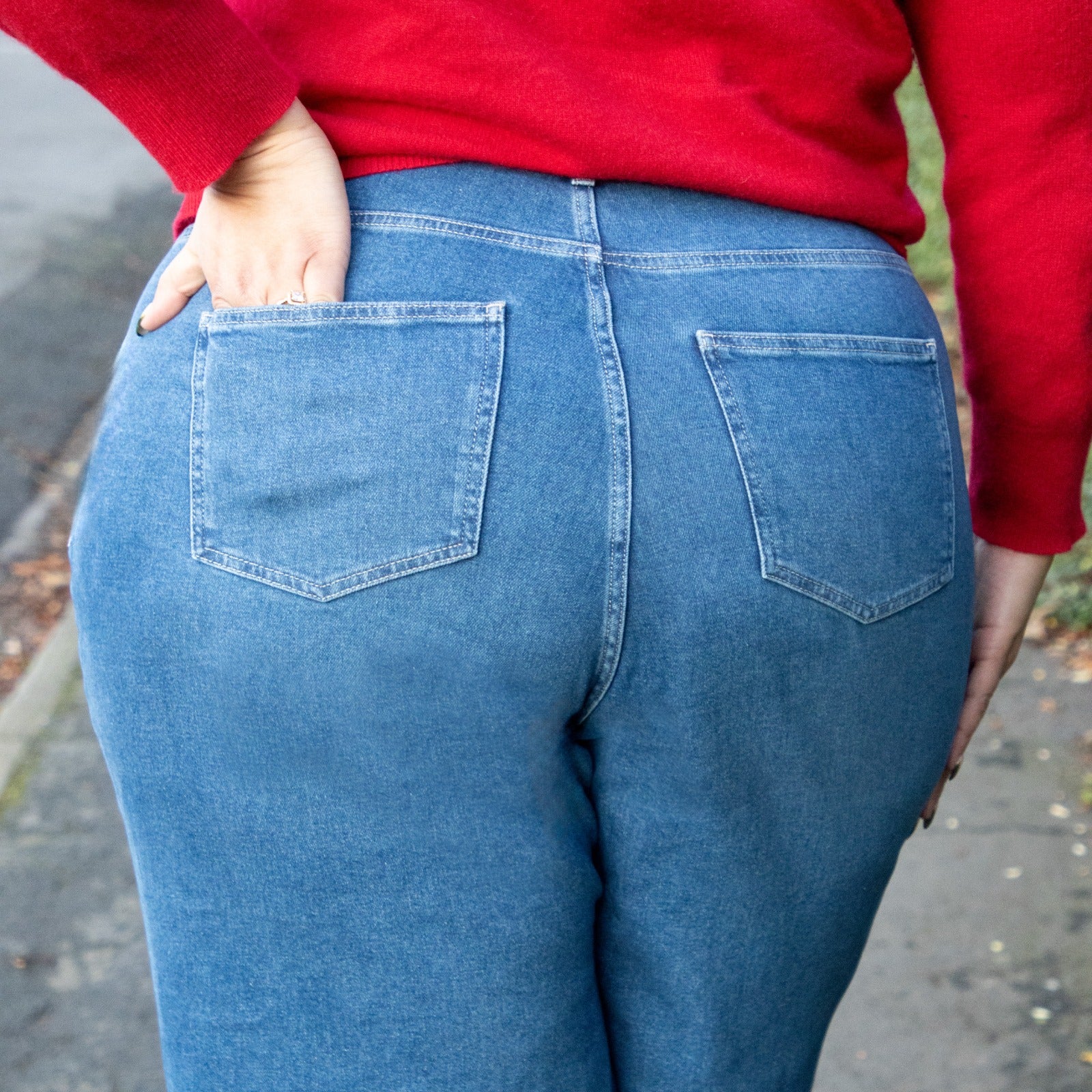 Bio Weitbein Jeans – Atlantic – Bild 7
