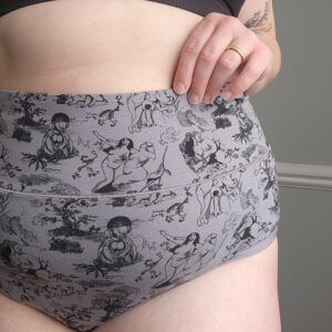 Bio-Baumwolle Vollständiger Slips - Passion au Jardin - L'Amour Noir