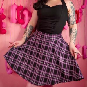 Karierter Mini-Tellerrock - Moorland