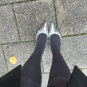 80 Denier Bio-Nylon Strumpfhosen – Schiefergrau