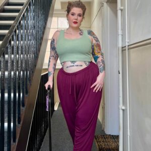 Bambus Lounge-Joggers - Cherry