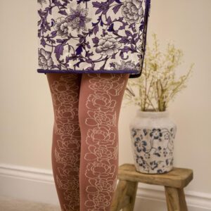 80 Denier Strumpfhose - Peonies